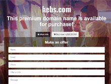 Tablet Screenshot of hebs.com